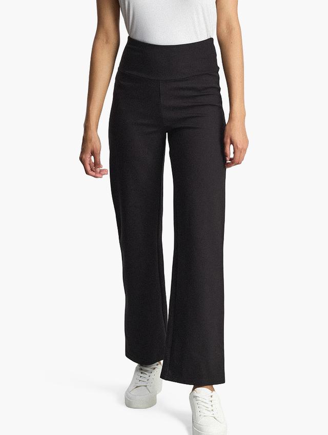 MILADYS Black Straight Leg Trousers