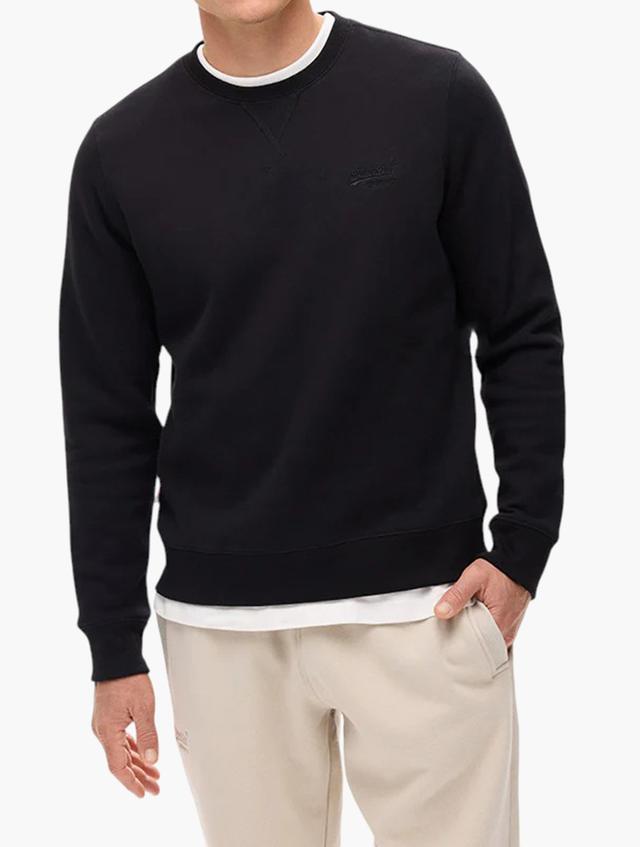 Superdry Black Essential Logo Crew Sweat