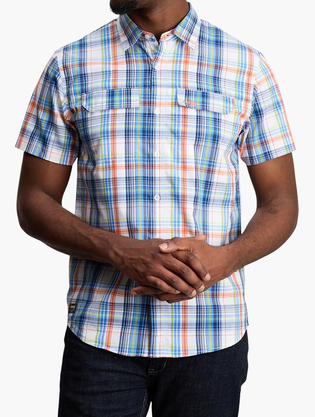 Jeep Lime & Orange Technical Check Short Sleeve Shirt