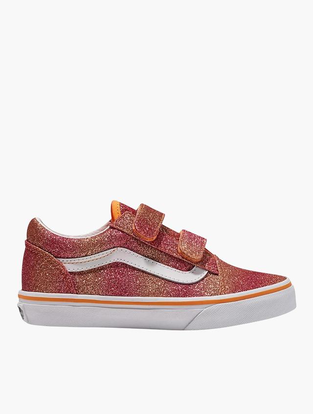 Vans Youths Multi & True White Old Skool Velcro Sneakers