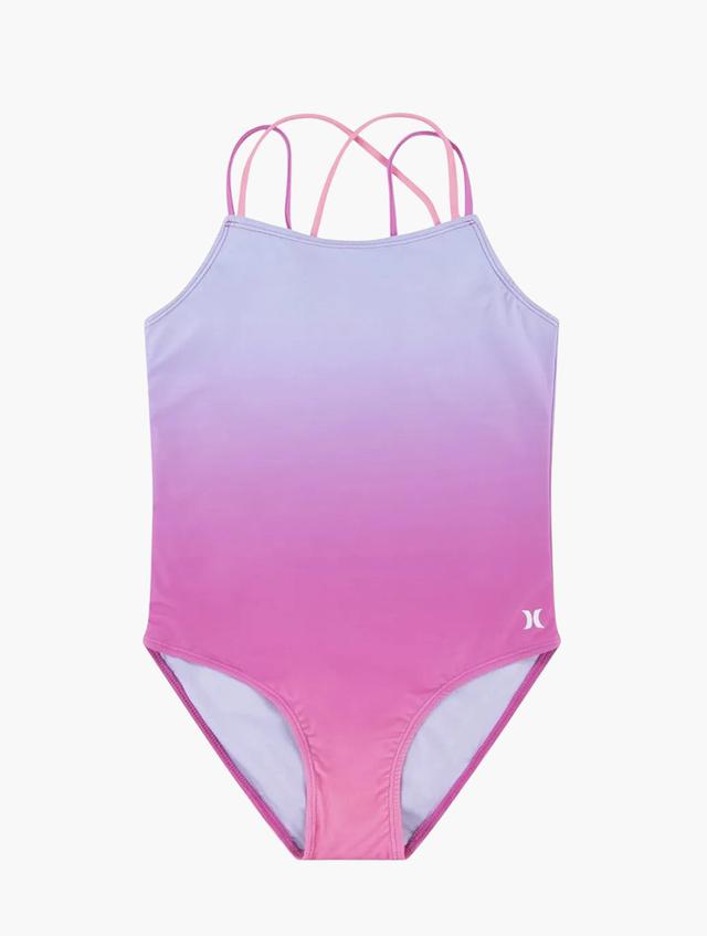 Hurley Pink Strappy One Piece Swimsuit