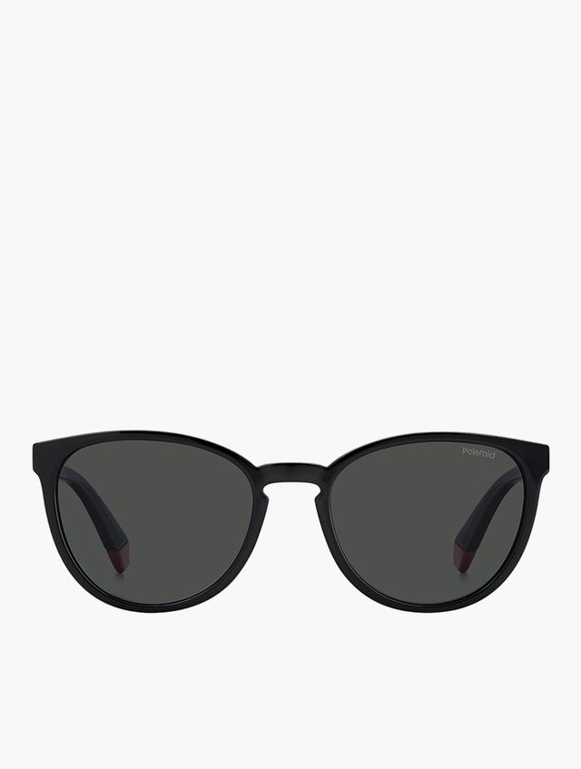 Polaroid Black & Grey Kids Polarised Cat Eye Sunglasses
