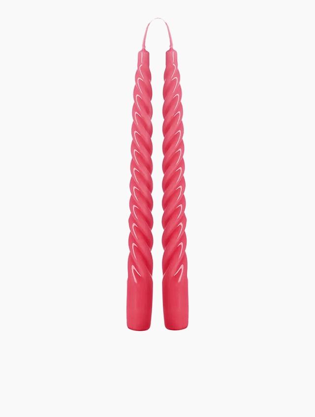 H&M Vibrant Red Twist Candles