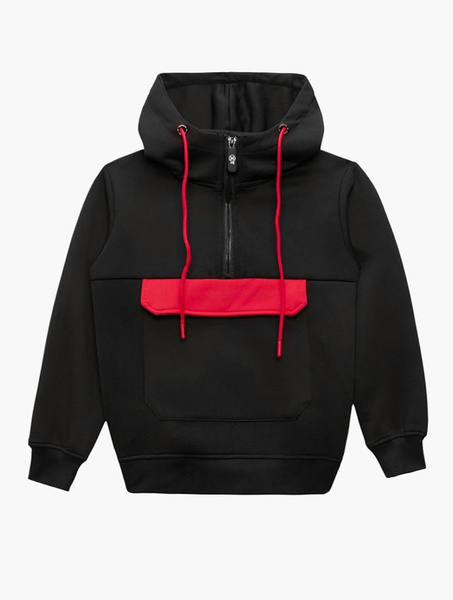 XT Black Grayston Scuba 1/4 Zip Hoodie