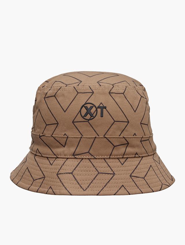 XT Brown Geometric Print Bucket Hat