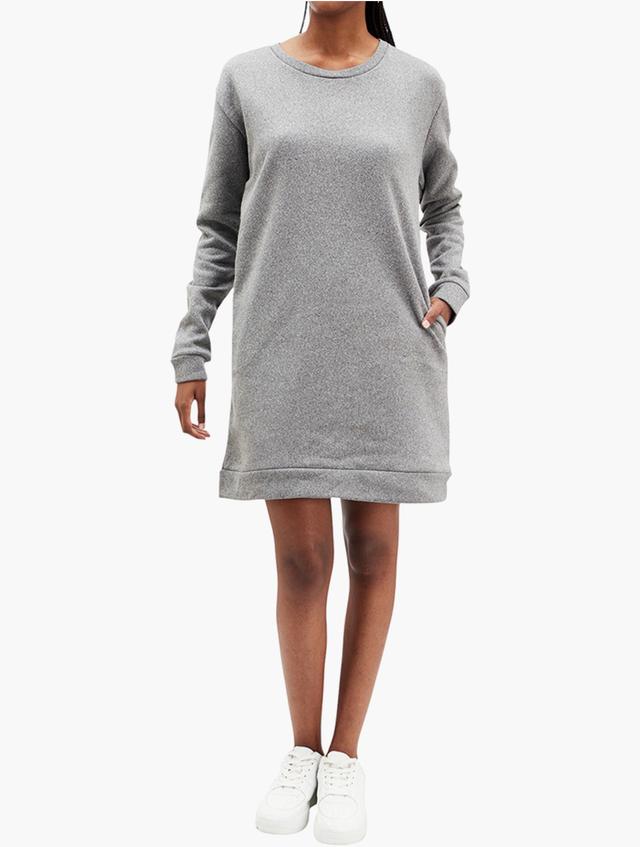 RFO Grey Plain Crew Neck Sweater