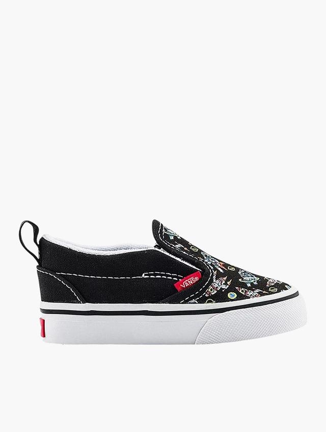 Vans Toddlers Black & Multi Slip-On Velcro Sneakers