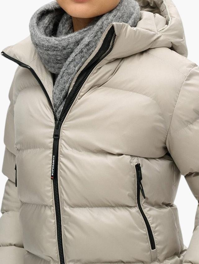 Superdry Oyster Cream Sheen Reflective Jacket