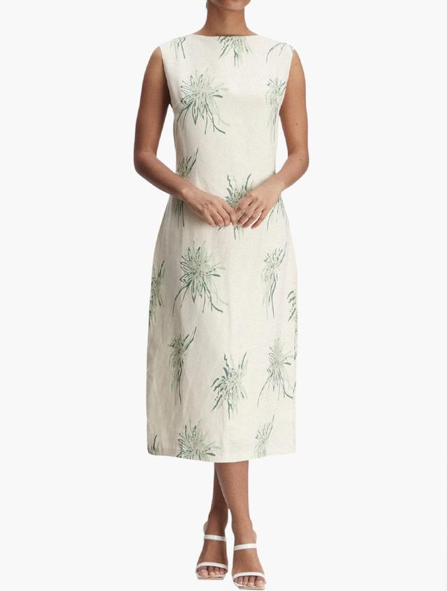 Polo Off White Nina Sleeveless Printed Dress
