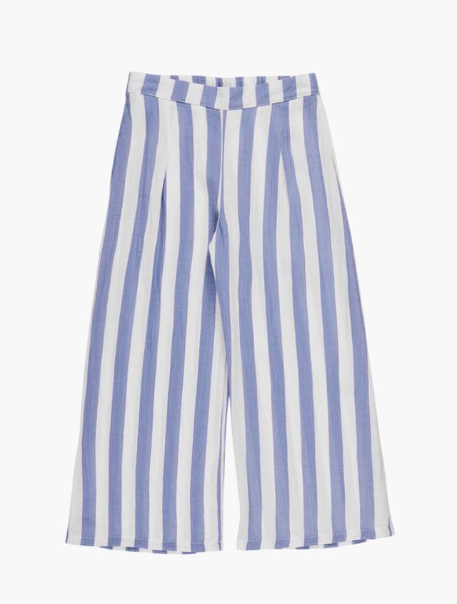RFO Blue & White Relaxed-Fit Pants
