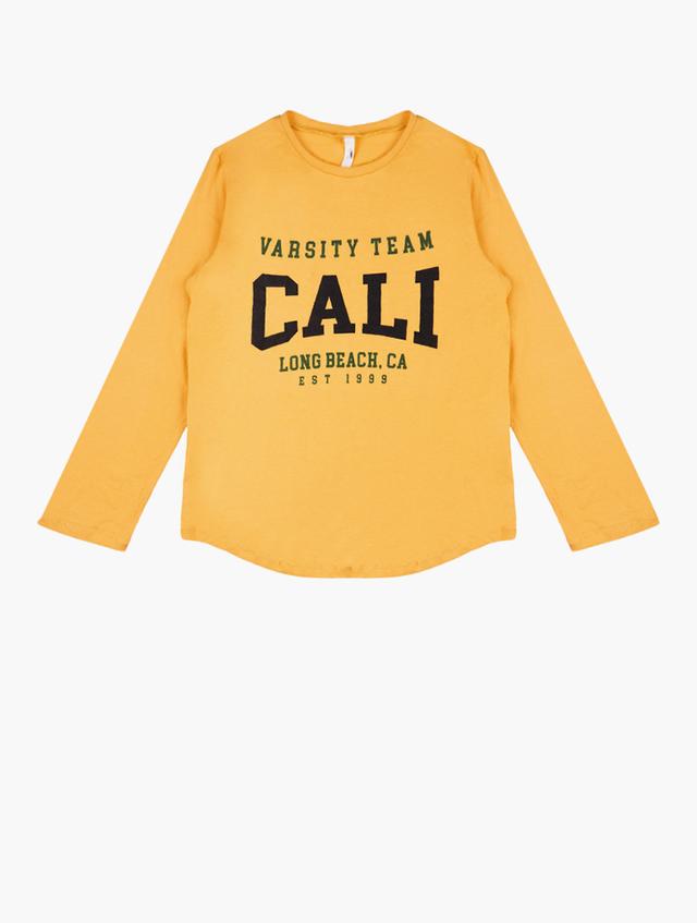 RFO Mustard Printed Long Sleeve Top