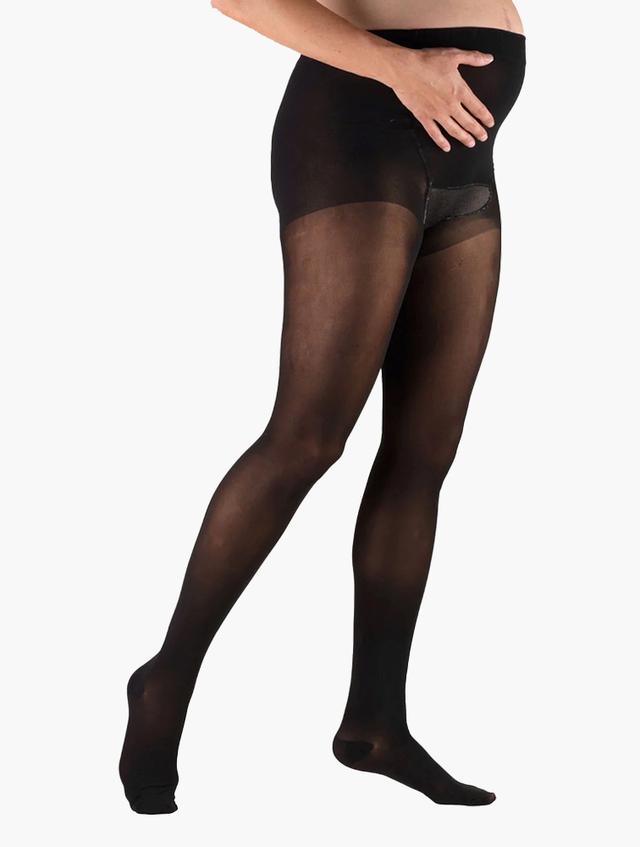 H&M Black Elastic Waist Maternity Tights