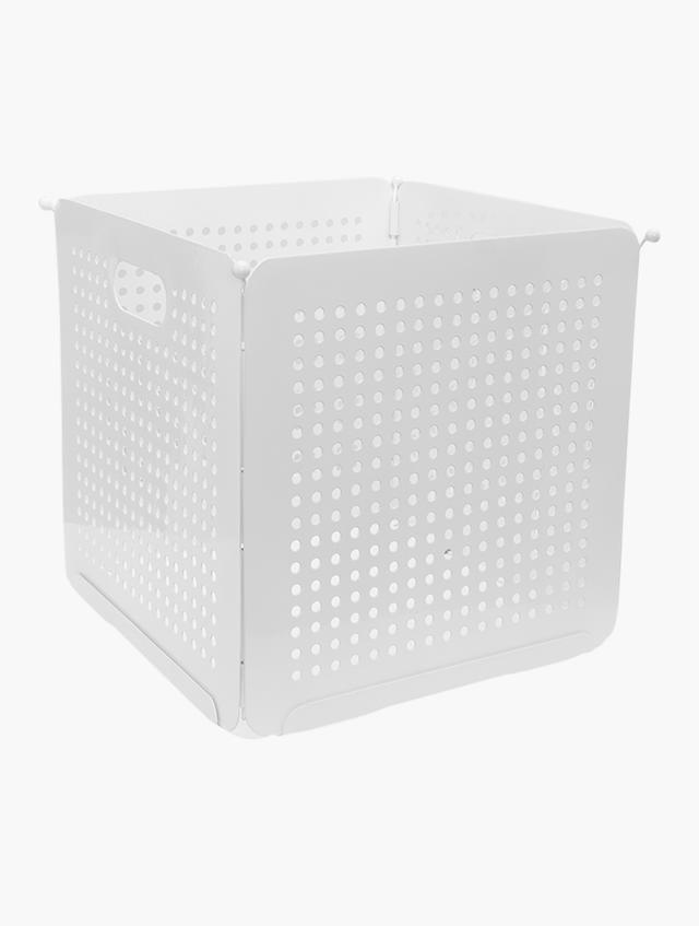H&M White Perforated Metal Basket