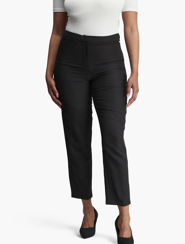 MILADYS Black High-Rise Tailored Trousers