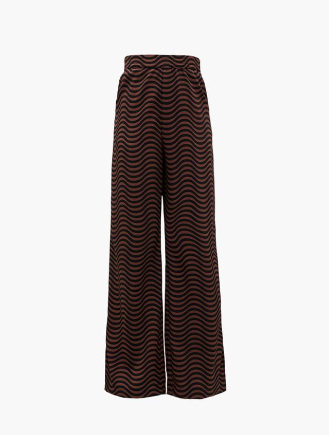 H&M Brown & Black Graphic Trousers