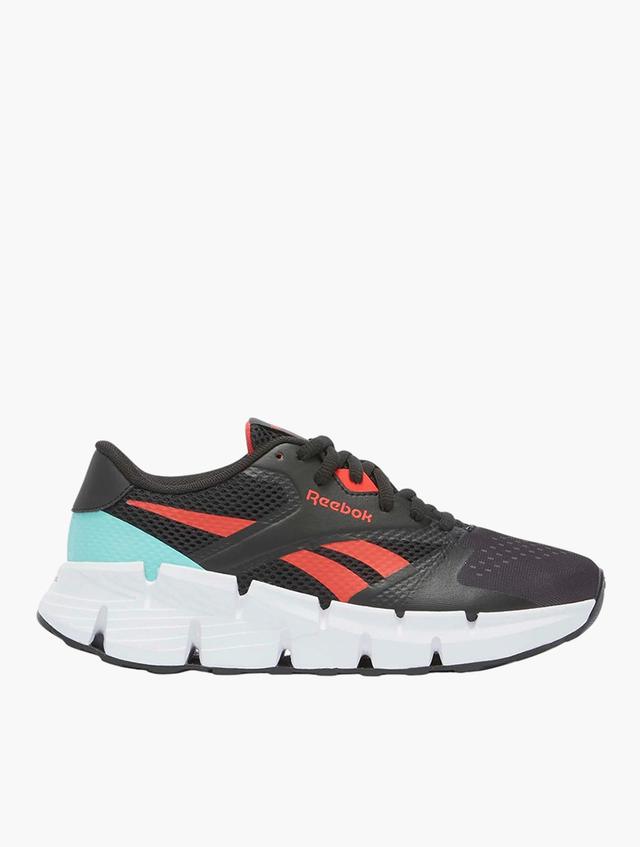 Reebok Black & Energy Red Zig Dynamica 5 Lace-Up Trainers
