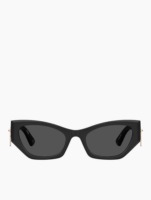 Moschino Black Grey Cat Eye Sunglasses