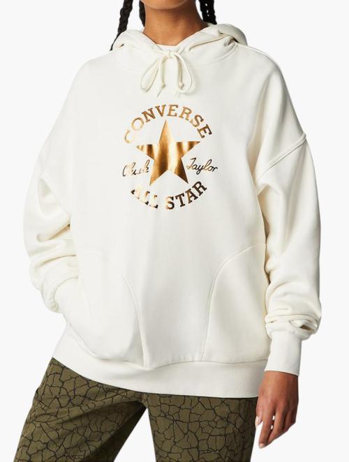 Converse White Taylor Patch Pullover Hoodie