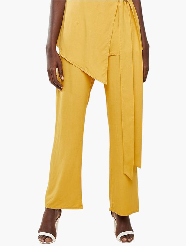 DAVID by David Tlale Mmeli Palazzo Pants - Yellow