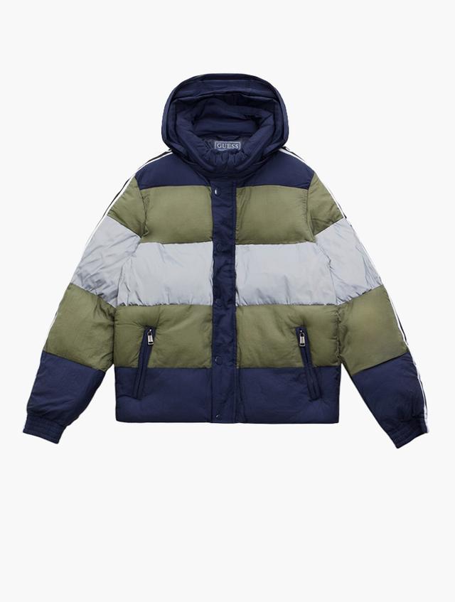 GUESS Black & Multi Padded Long Sleeve Jacket
