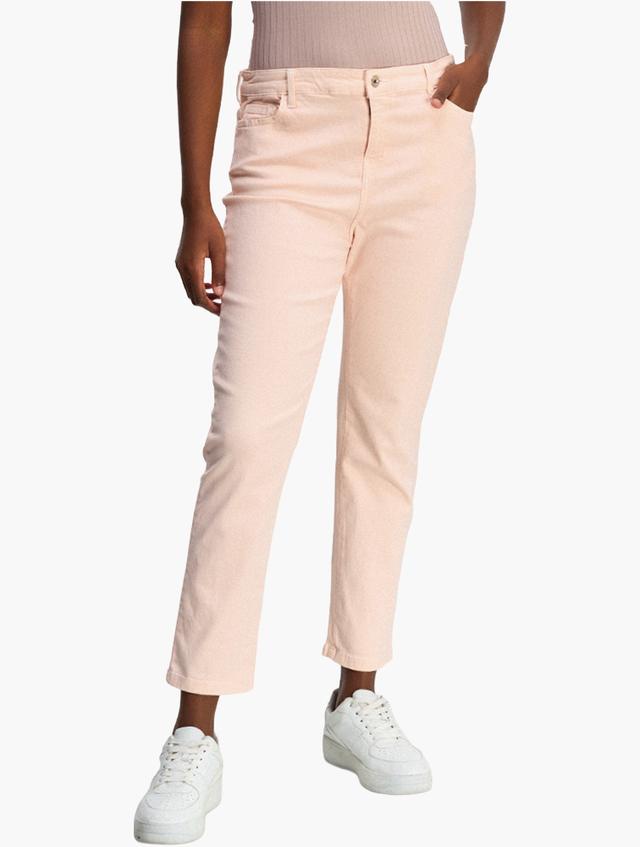 RFO Pink Straight Leg Cropped Jeans