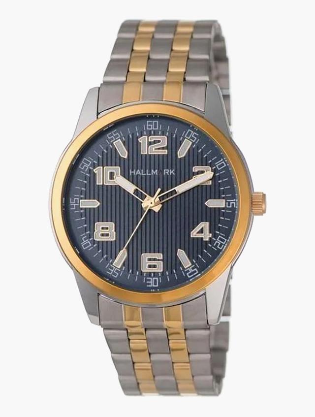 Hallmark Silver & Gold  2 Tone Bracelet Blue Dial Watch