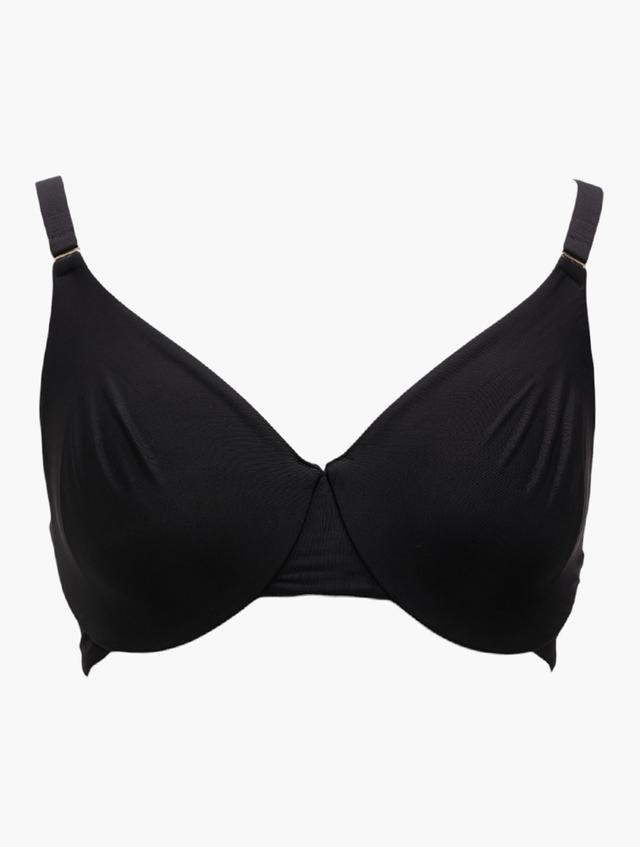 MILADYS Black Adjustable Strap Moulded Bra