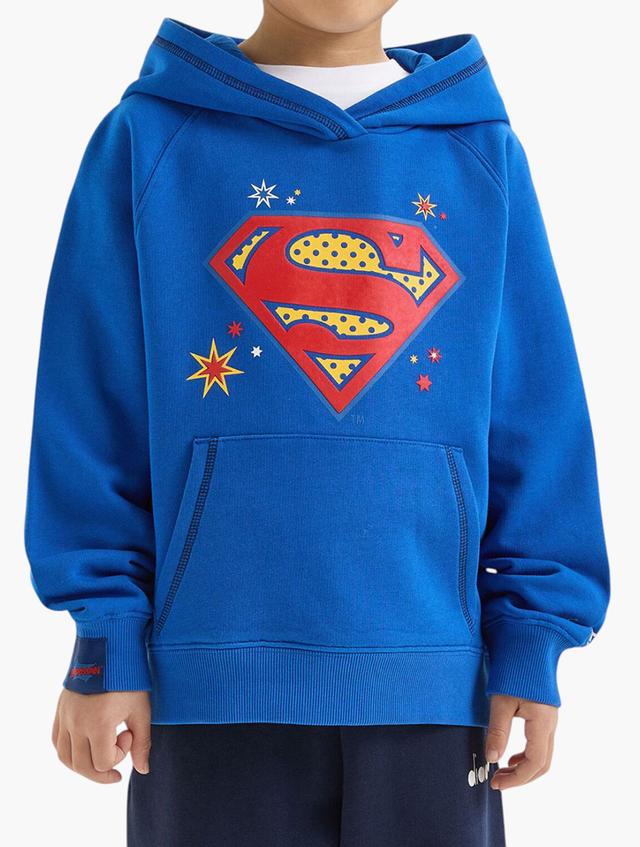 diadora Blue Ju Superheroes Superman Hoodie