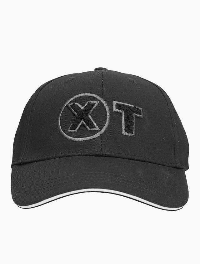 XT Black Embroidered Curved Peak Cap