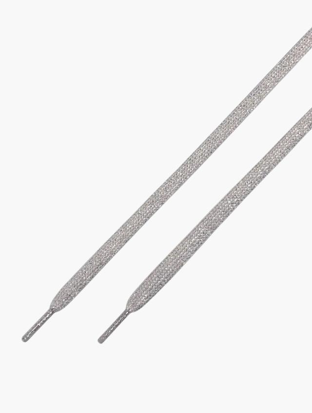 Converse Metallic Silver Sparkles High Top 54 Inch Laces