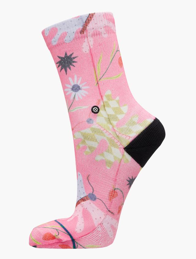 Stance Socks Pink & Multi Floral Graphic Socks