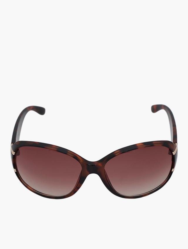 H&M Brown Tortoiseshell Oversized Sunglasses