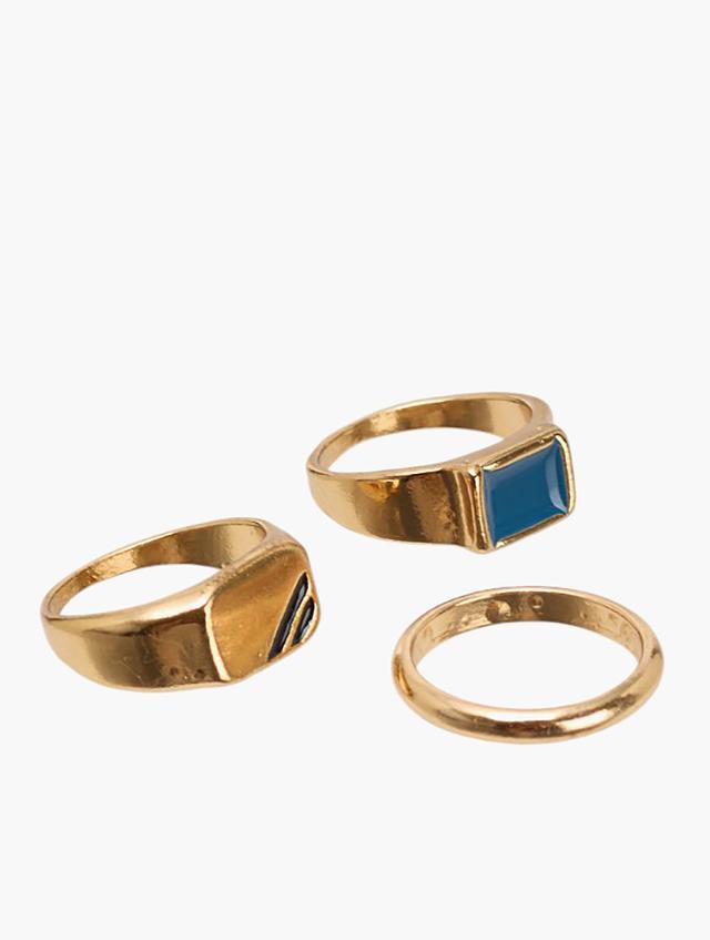 RFO Gold & Multi Rings Set 3-Pack