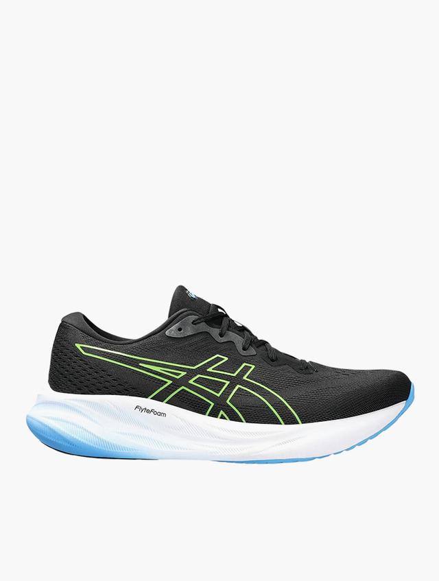 Asics Black & Electric Lime Gel Pulse 15 Trainers