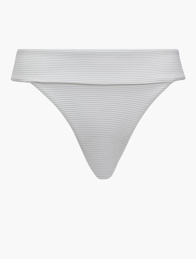 H&M White & Grey Stripe Bikini Bottoms