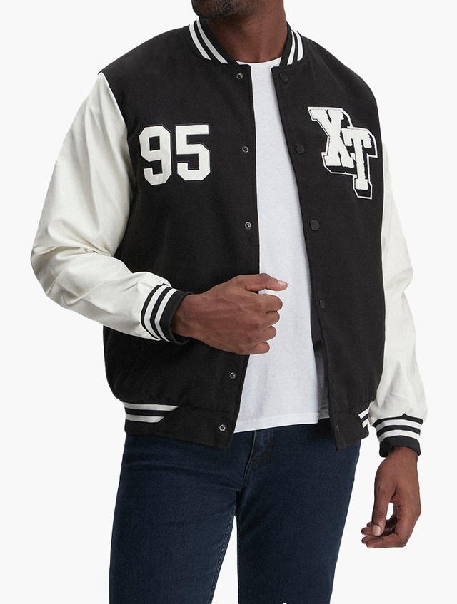 XT Black & White Astro Baseball Jacket