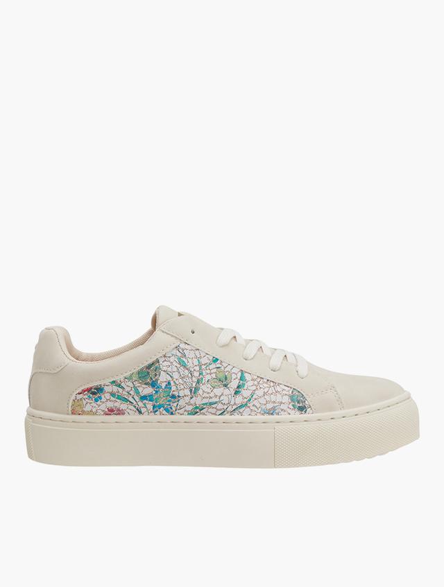 Pierre Cardin Beige Lucie 5 Lace-Up Sneakers
