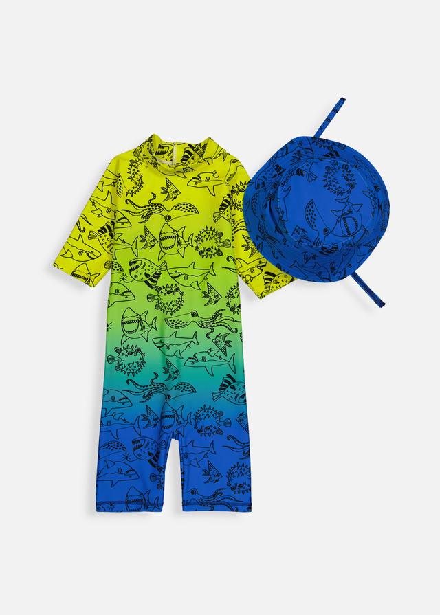 Woolworths Multi Summer Vibes UV Swimsuit & Cap Set