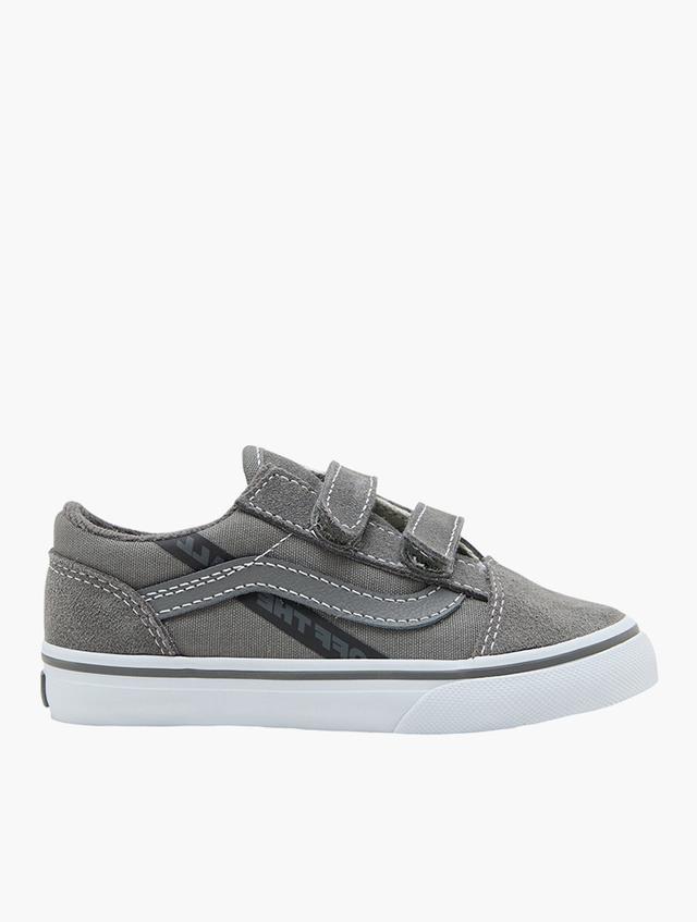 Vans Toddlers Pewter & Black Old Skool V Sneakers
