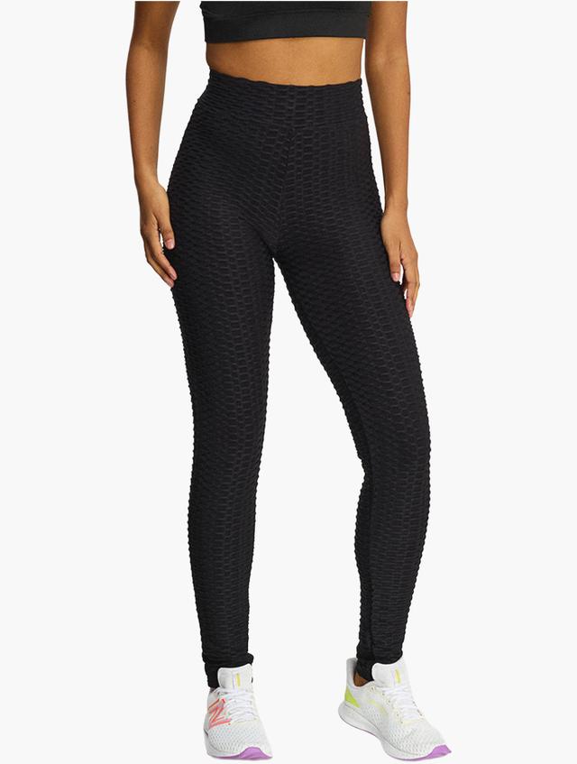 XT Black High Rise Waffle Leggings