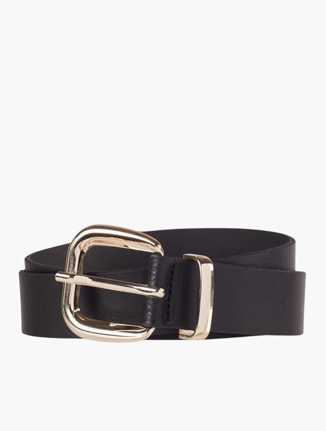 H&M Black & Gold Buckle Belt