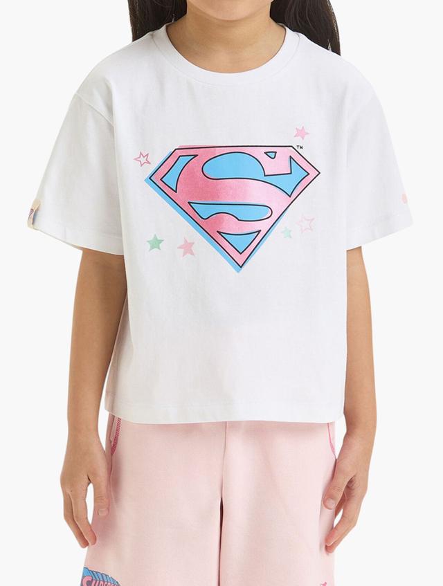 diadora White Jg Supergirl Short Sleeve Tee