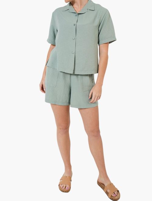 Journal Sage Plain Zephyr Drawstring Shorts