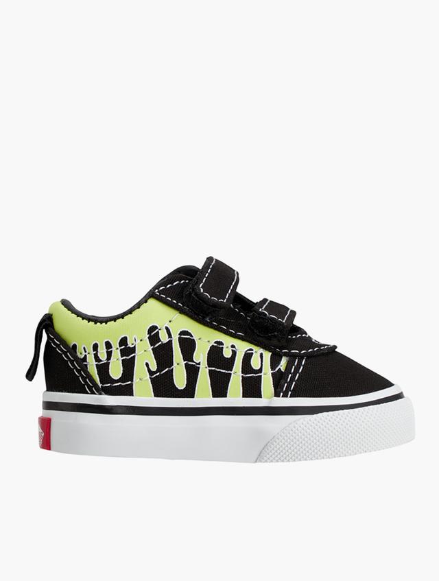 Vans Infants Black Paint Drip Glow Sneakers