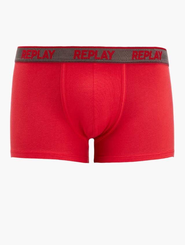 Replay Red Branded Waistband Briefs