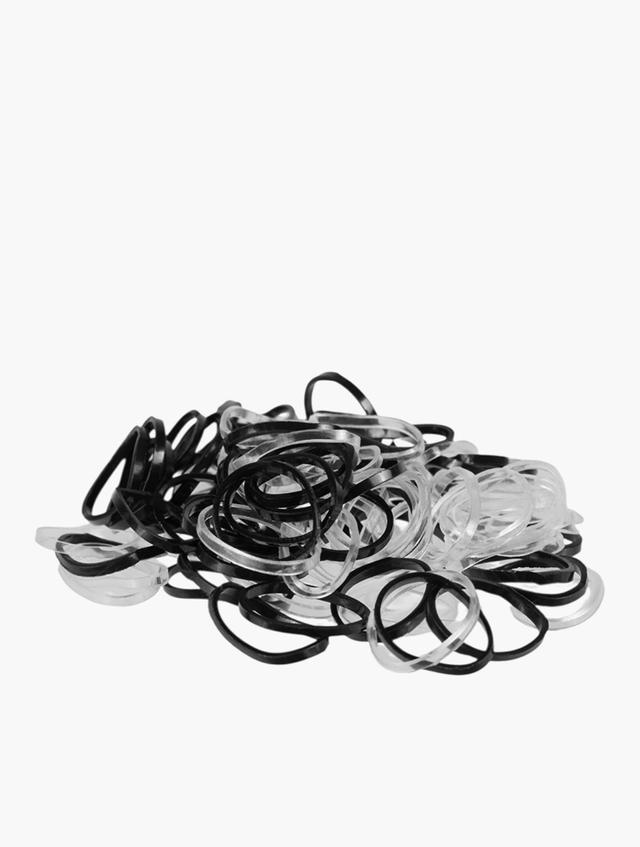 H&M Black & Clear Circular Elastic Hair Ties