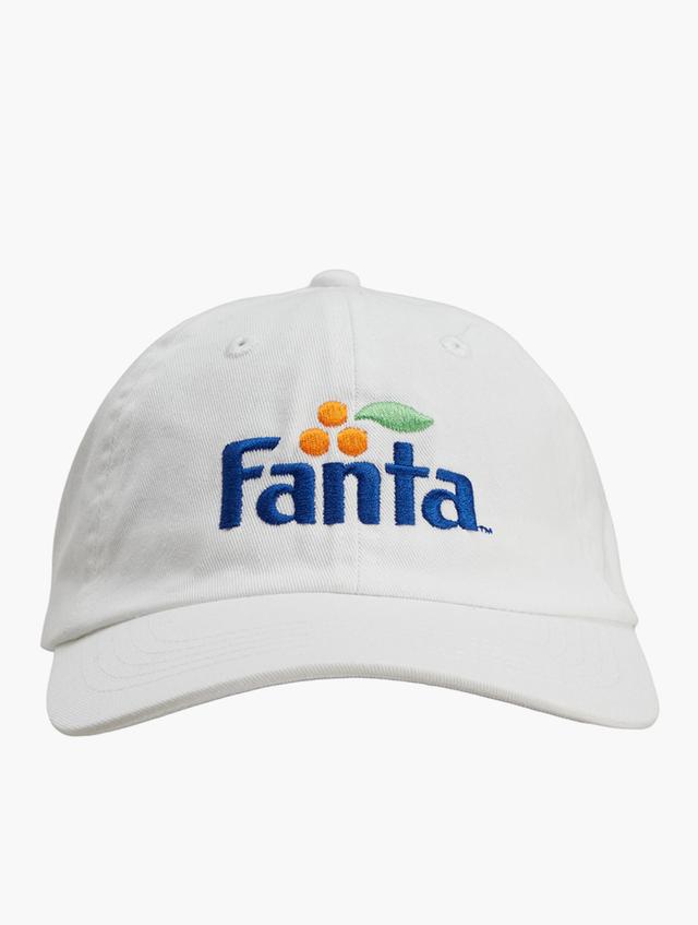 H&M White Embroidered Logo Peak Cap