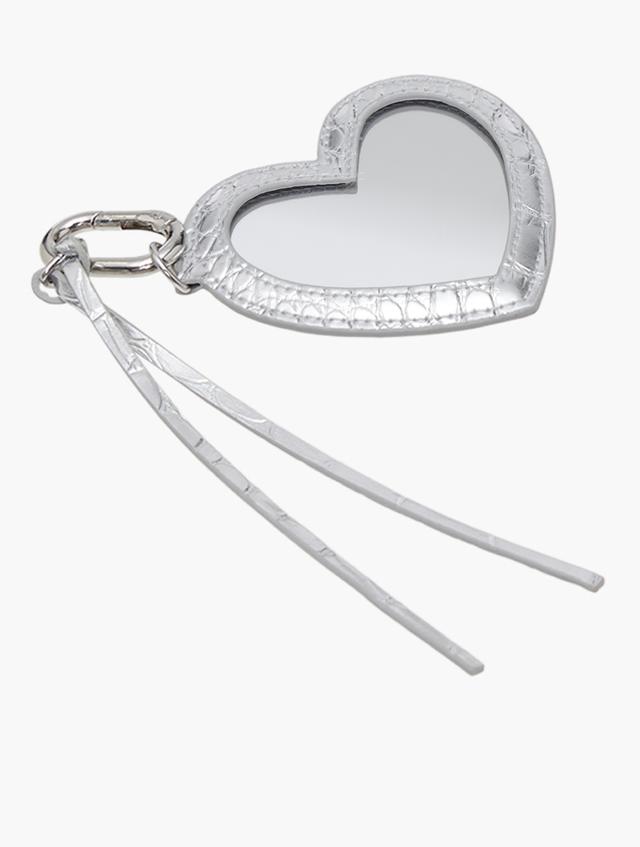 H&M Silver Shiny Heart Keychain