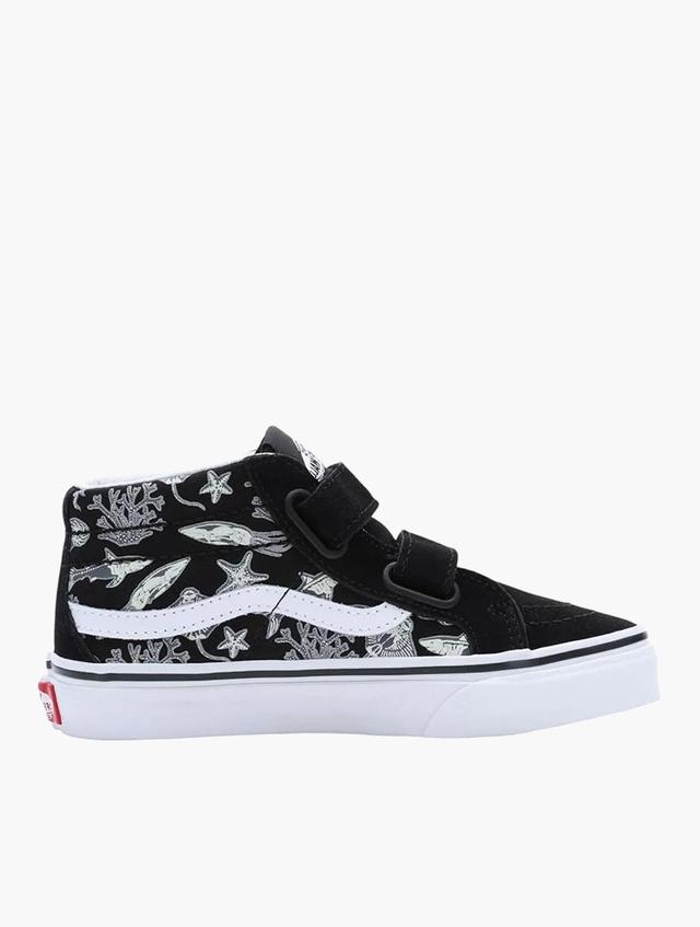 Vans Kids Black Print Sk8-High Mid Reissue V Sneakers