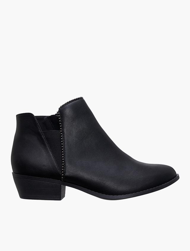 Wonderfit Black Rubber Slip-On Boots